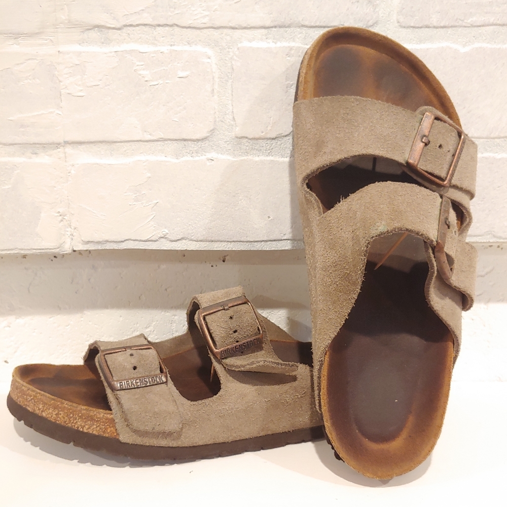 Birkenstock Suede Arizona Soft Footbed sz 9 /Eu39
